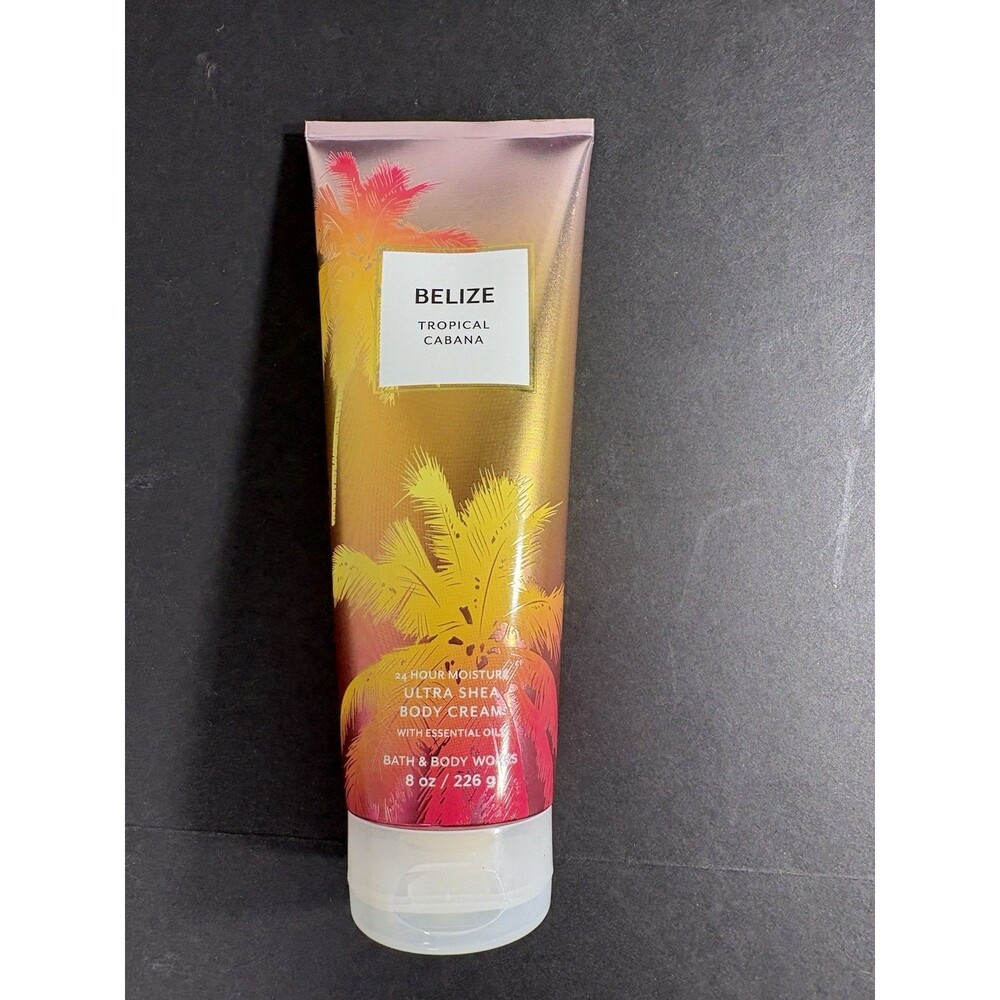 1 NEW BATH & BODY WORKS BELIZE TROPICAL CABANA ULTRA SHEA CREAM LOTION HTF RARE